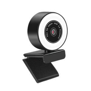 Webcam HD con aro de luz LED