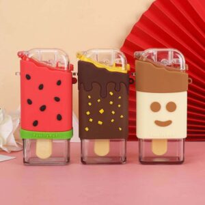 Botella con diseño animado