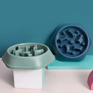 Plato de alimentación lenta para perro